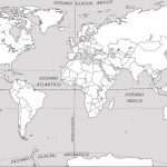 Dibujos de Mapa del mundo, mapamundi y planisferio para colorear