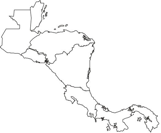 Mapa De Centroamerica Para Colorear Sin Nombres Colorea Tus Dibujos ...