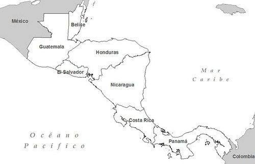 Mapas De Centroamérica Para Colorear Y Descargar Colorear Imágenes 1611