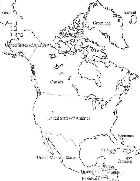 Mapas De América Para Colorear Y Descargar Colorear Imágenes 1409