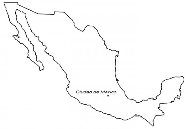 Mapas de México para descargar y colorear | Colorear imágenes