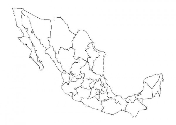  Mapas del estado de México para descargar y colorear