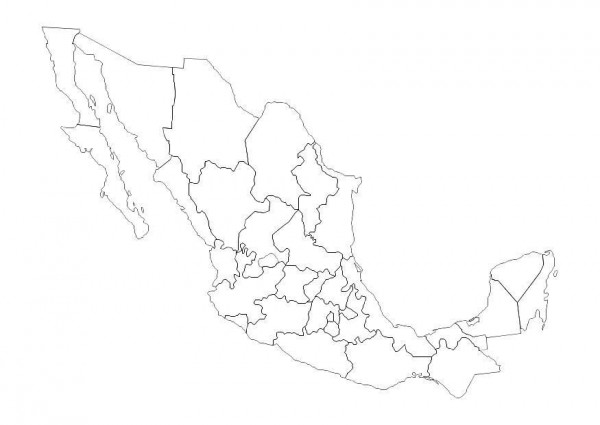 Mapas del estado de México para descargar y colorear