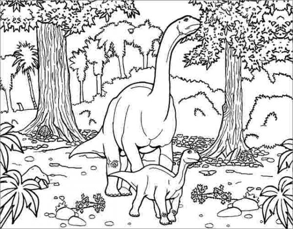 Dibujos de dinosaurios para colorear e imprimir | Colorear imágenes