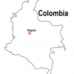 Mapas de Colombia para colorear