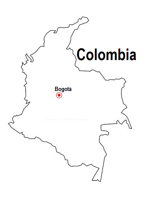  Mapas de Colombia para colorear y descargar