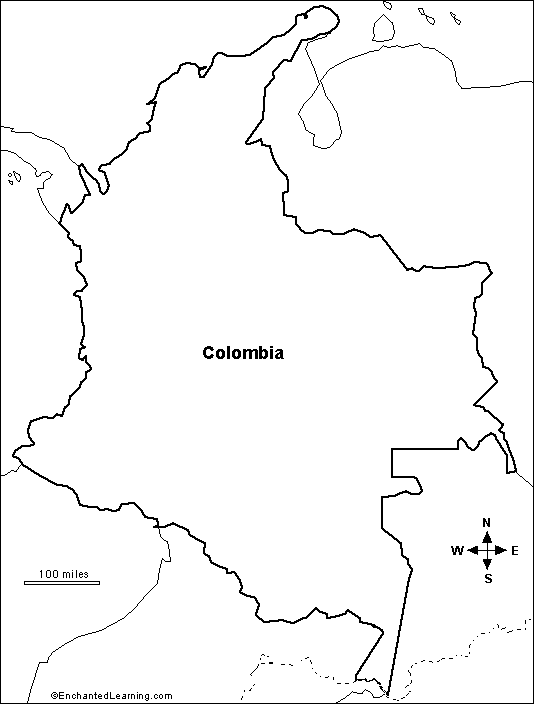 Mapas De Colombia Para Colorear Y Descargar Colorear Imágenes