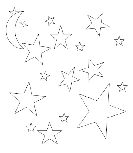 Dibujos de estrellas bonitas y grandes para colorear e imprimir | Colorear  imágenes
