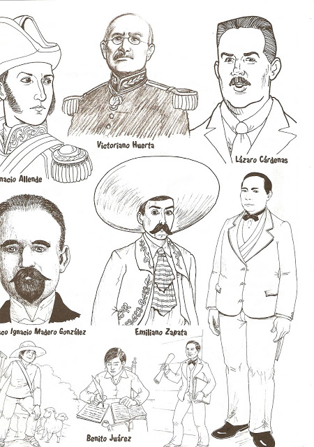 Dibujos del día de la Independencia de México, 16 de septiembre | Colorear  imágenes