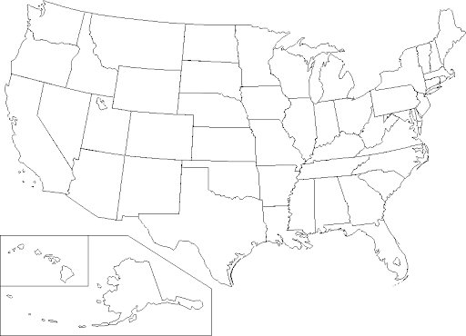 Mapas De Estados Unidos Para Colorear Y Descargar Colorear Imágenes 9385