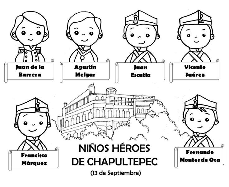  Dibujos del día de los Niños Héroes,   de septiembre