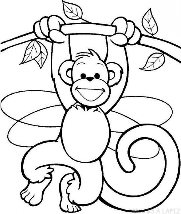  Dibujos de Monos para colorear, descargar e imprimir