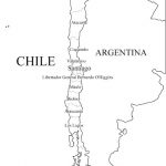 Mapas de Chile para colorear