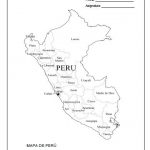 Mapas del Perú para colorear