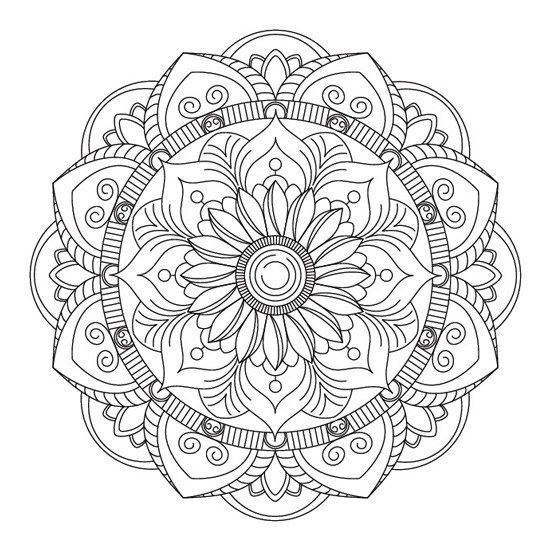 Mandalas de flores para colorear, descargar e imprimir | Colorear imágenes