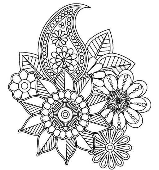 Mandalas de flores para colorear, descargar e imprimir | Colorear imágenes