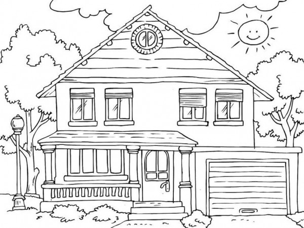  Dibujos de casas, viviendas y hogares para colorear, descargar e imprimir