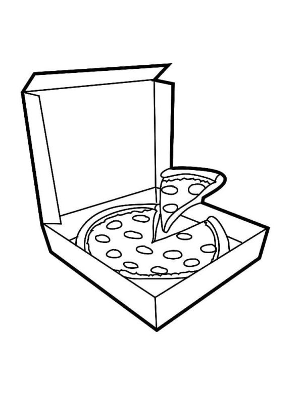 Dibujos de Pizzas para colorear descargar e imprimir Colorear imágenes