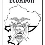 Mapas de Ecuador para colorear