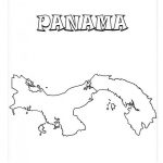 Mapas de Panamá para colorear