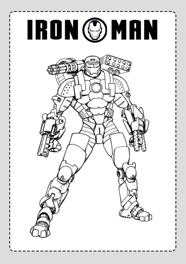  Dibujos de Iron Man para colorear, descargar e imprimir