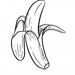 Dibujos de Plátanos para colorear, descargar e imprimir