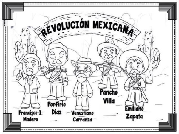 Dibujos de la Revolución Mexicana para colorear, descargar e imprimir |  Colorear imágenes