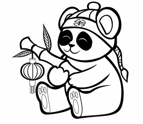 Dibujos de osos panda para colorear, descargar e imprimir | Colorear  imágenes