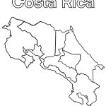 Mapas de Costa Rica para colorear