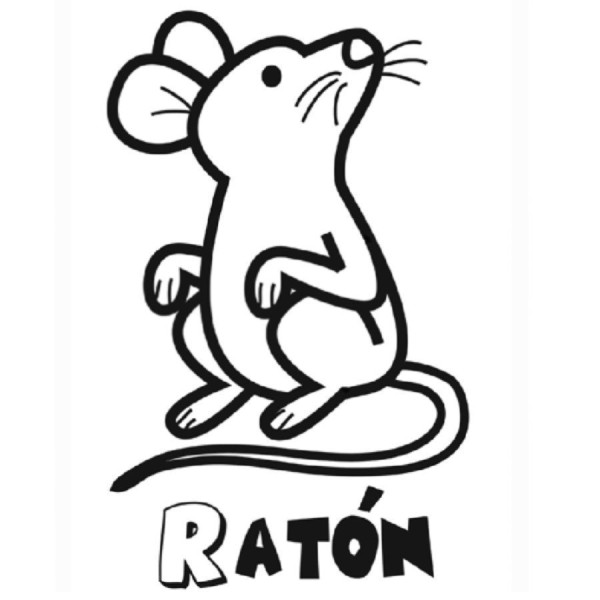  Dibujos de ratones para colorear, descargar e imprimir