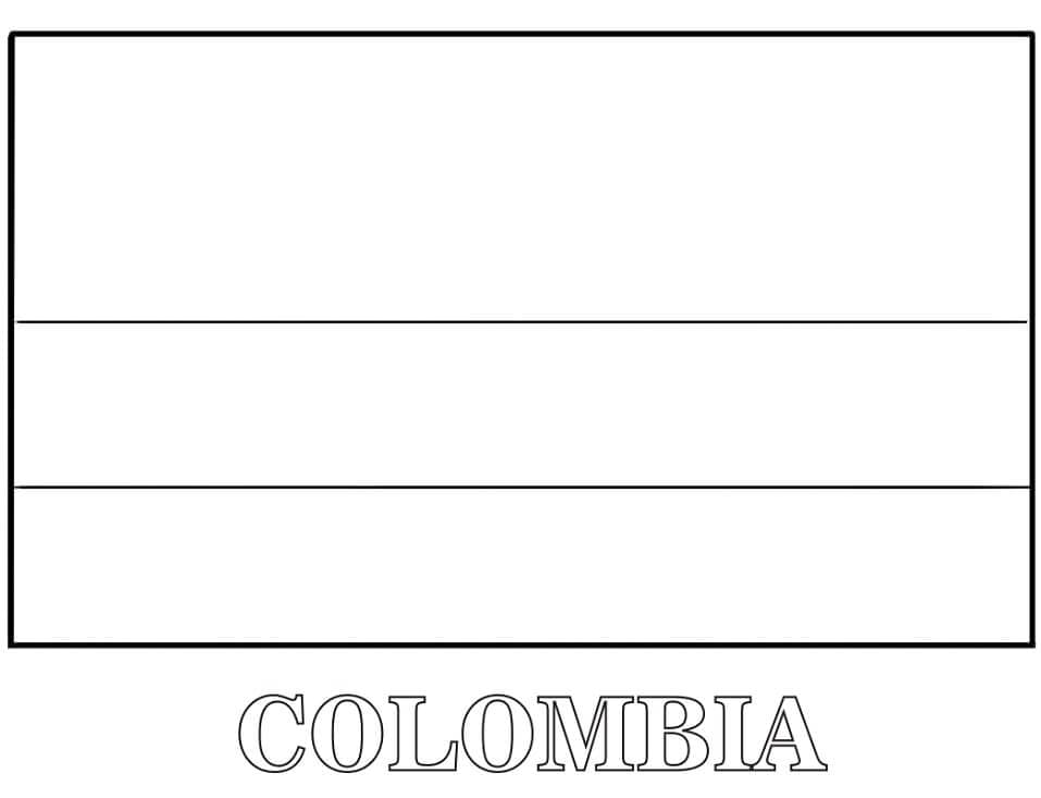 Dibujos de la bandera de Colombia para colorear, descargar e imprimir |  Colorear imágenes