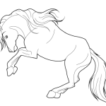 Dibujos de caballos para colorear, descargar e imprimir