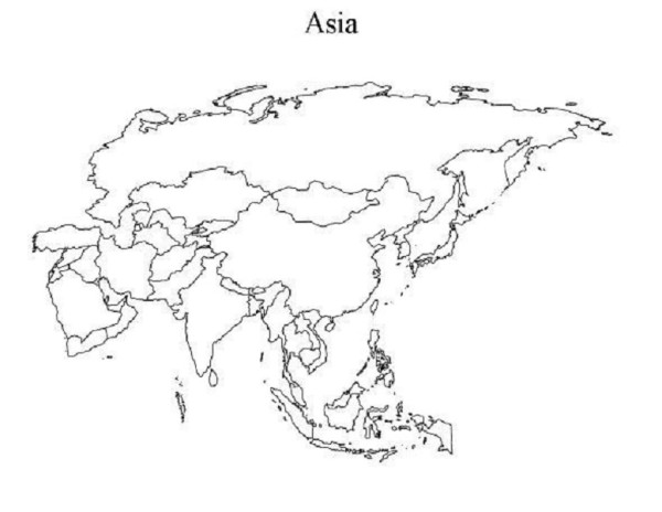 Uva Rbitro Majestuoso Mapa Politico De Asia Para Colorear Se Al