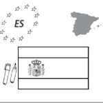 Dibujos de la bandera de España para colorear, descargar e imprimir