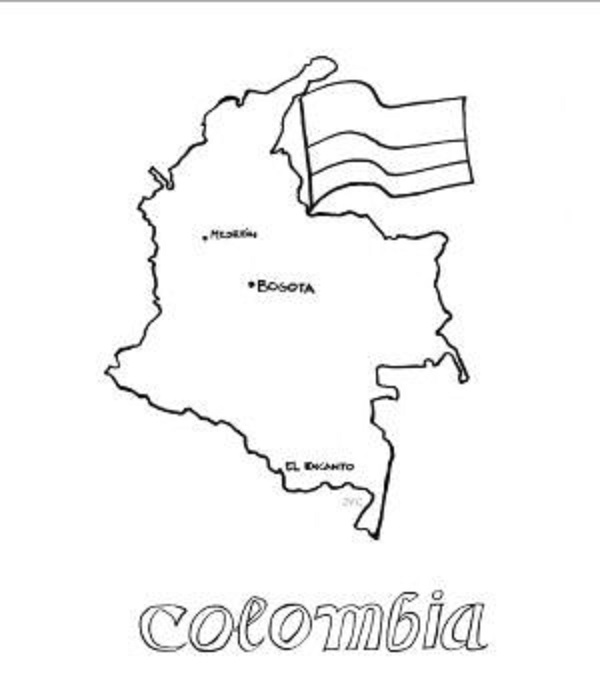 Dibujos De La Bandera De Colombia Para Colorear Descargar E Imprimir