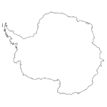 Mapas de la Antártida para colorear