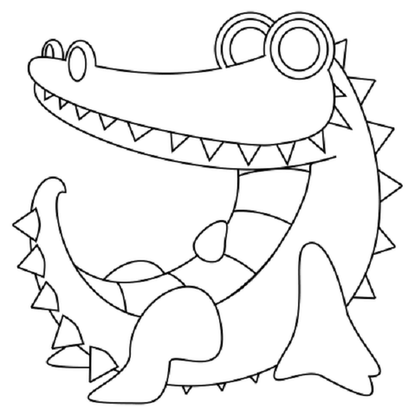 Dibujos de cocodrilos para colorear, descargar e imprimir | Colorear  imágenes