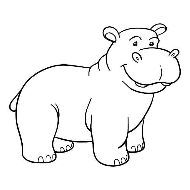 Dibujos de hipopotamos para colorear, descargar e imprimir | Colorear  imágenes