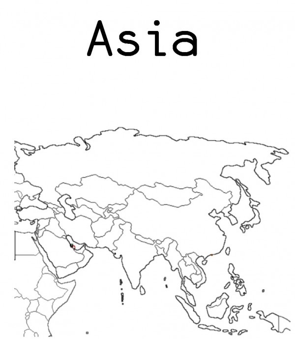 Arriba 90 Foto Mapa Del Continente Asiatico Para Colorear Con Nombres