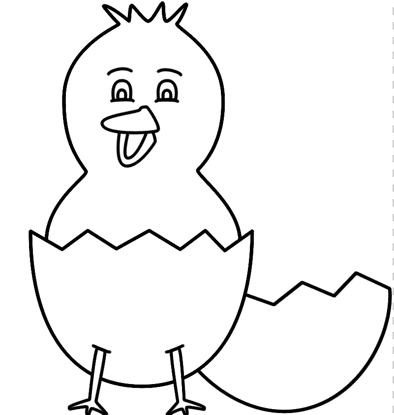Dibujos de pollitos para colorear, descargar e imprimir | Colorear imágenes