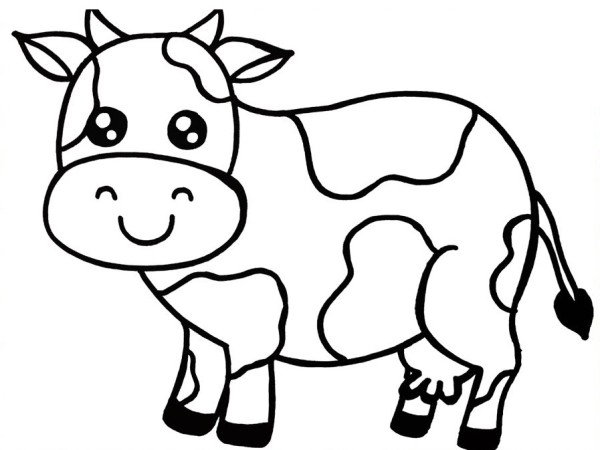  Dibujos de vacas para colorear, descargar e imprimir