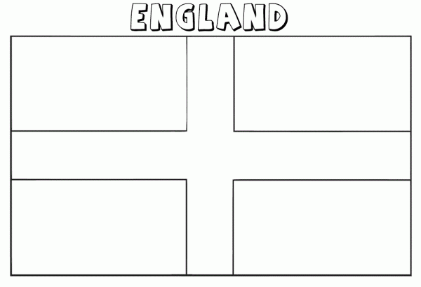 Dibujos de la bandera de Inglaterra para colorear, descargar e imprimir |  Colorear imágenes