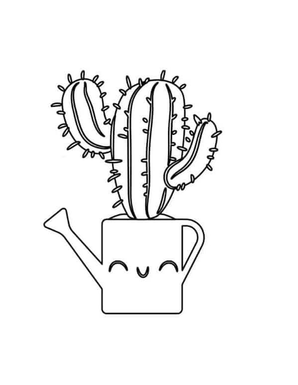 Dibujos de cactus para colorear, descargar e imprimir | Colorear imágenes
