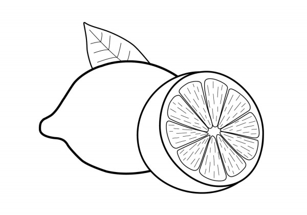 Dibujos de limones para colorear, descargar e imprimir | Colorear imágenes