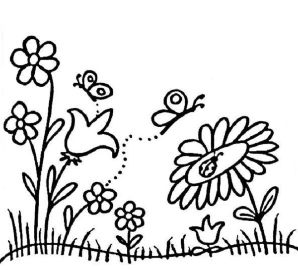 Dibujos de jardines para colorear, descargar e imprimir | Colorear imágenes