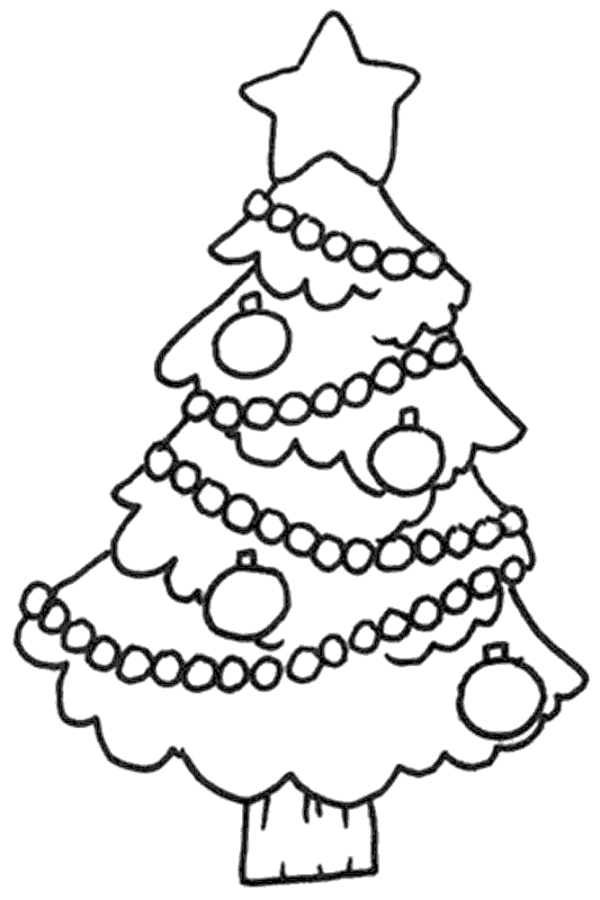 Dibujos de árboles navideños para colorear, descargar e imprimir | Colorear  imágenes