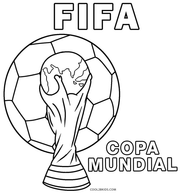Copa-Mundial-de-Futbol-de-La-Fifa-Para-Colorear | Colorear imágenes