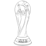 Dibujos de la Copa Mundial de Fútbol 2022 para colorear, descargar e imprimir