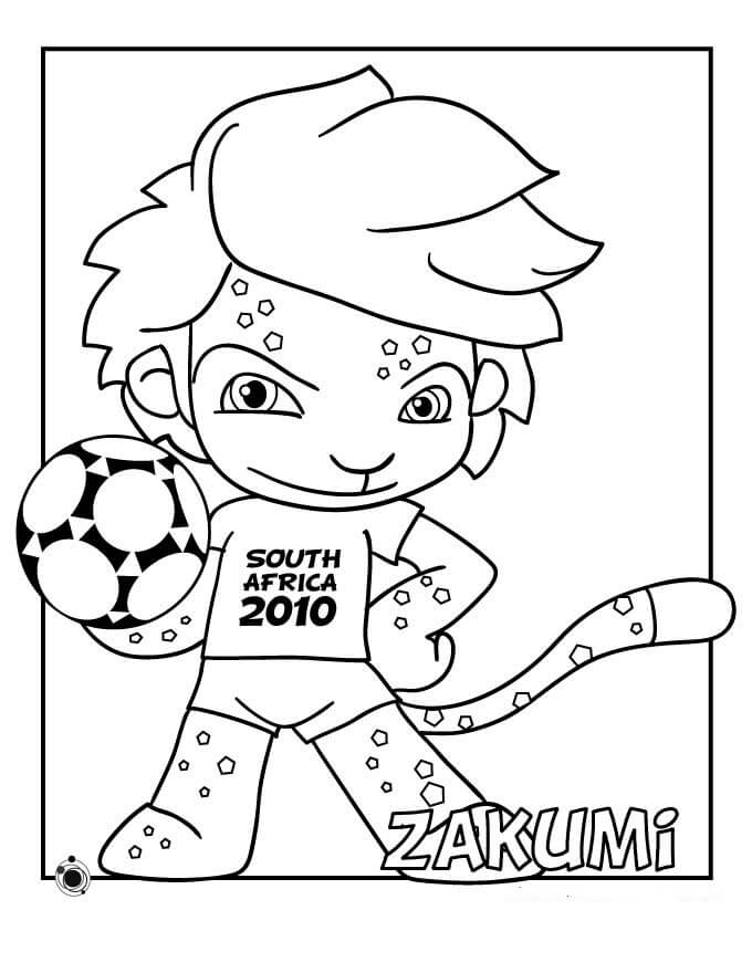 Mascotas Del Mundial De Fútbol Para Colorear Descargar E Imprimir Colorear Imágenes