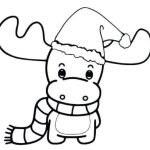 Dibujos de renos de navidad para colorear, descargar e imprimir